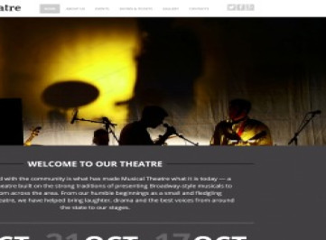 Шаблон сайта музыкального театра  
