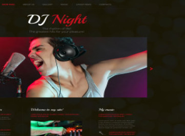 Шаблон сайта DJ Superstar  