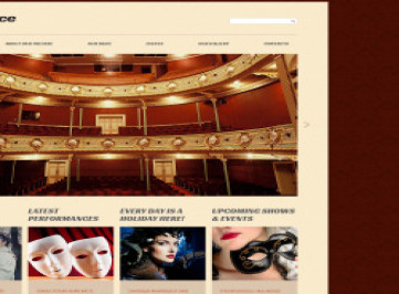 Шаблон сайта Театрального Дома  