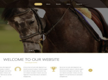 Шаблон сайта коневода  
