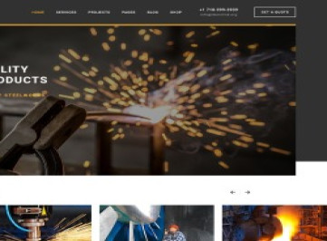 Presteel - Многостраничный креативный HTML-шаблон сайта Steelworks  