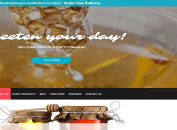 Шаблон сайта магазина меда  