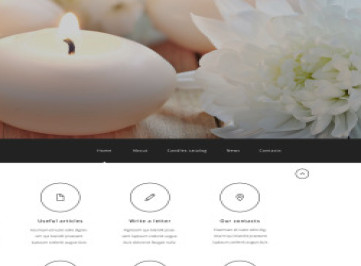 Шаблон сайта компании Candle  