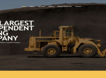Шаблон сайта горнодобывающей компании  