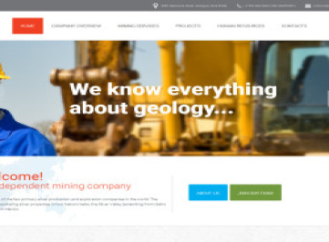 Шаблон сайта горнодобывающей компании  