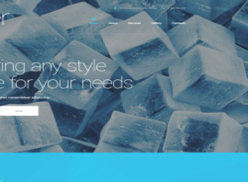 Шаблон адаптивного  для воды  