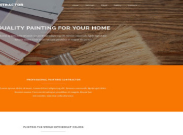 Шаблон сайта подрядчика по покраске  