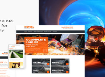 Шаблон  "Сталь - Металлургическая промышленность"  