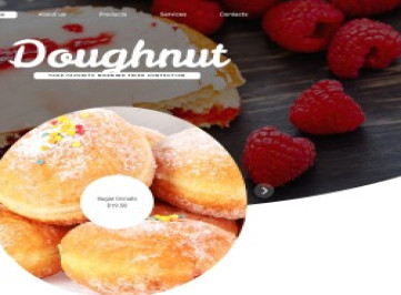 Шаблон сайта кондитерской  