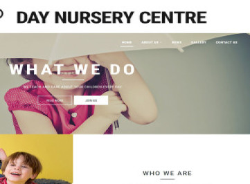 Day Nursery Center - Минимальный HTML-шаблон  для детского центра  