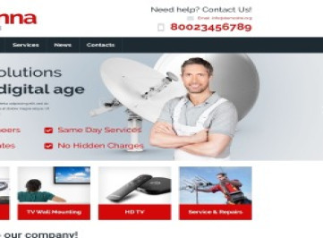  шаблон сайта спутникового телевидения  