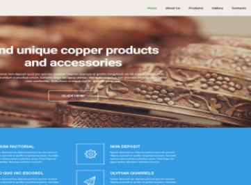 Промышленный адаптивный шаблон веб-  