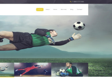 Шаблон адаптивного  Soccer  