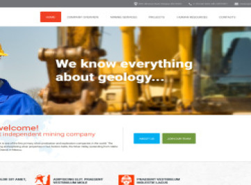  шаблон сайта горнодобывающей компании  