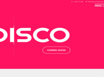 Шаблон сайта дискотеки  