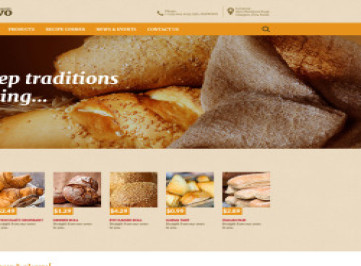  шаблон  пекарни  