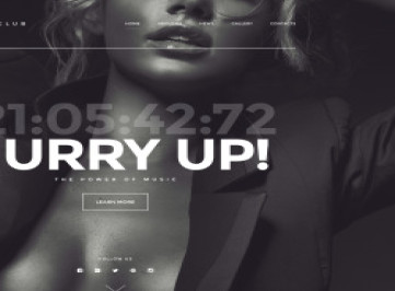 Шаблон сайта ночного клуба  