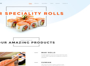  шаблон сайта суши-бара  