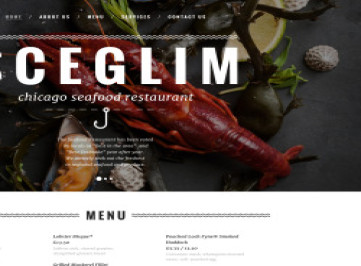  шаблон сайта ресторана морепродуктов  