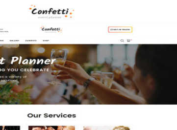 Confetti - Многостраничный элегантный HTML-шаблон для магазина подарков  