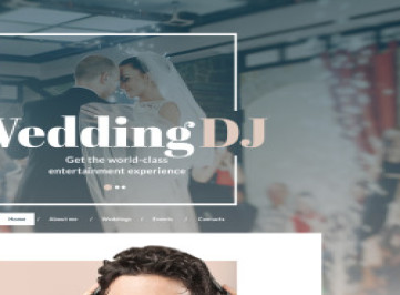  шаблон сайта DJ  
