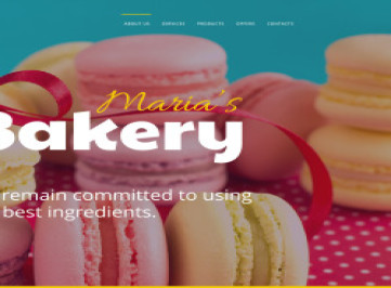 Шаблон сайта пекарни Марии  