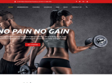 Шаблон  Intense Gym  