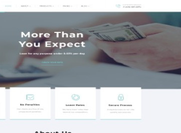 FastCredit - Многостраничный шаблон  ипотечных решений  