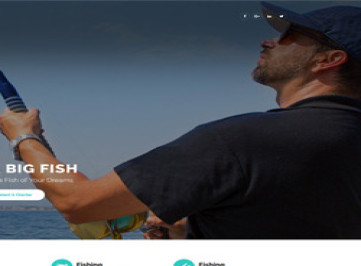 BigFish - шаблон сайта о рыбалке  