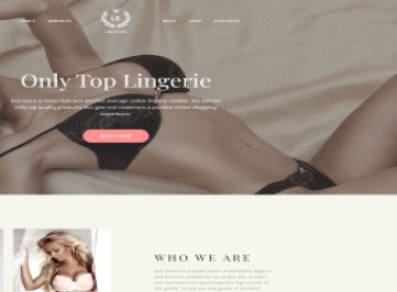 LS -  многостраничный шаблон сайта магазина модного нижнего белья  