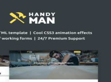 Многостраничный шаблон сайта для разнорабочих  