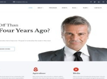 Джозеф Паркер -  многостраничный шаблон  политического кандидата  html ш