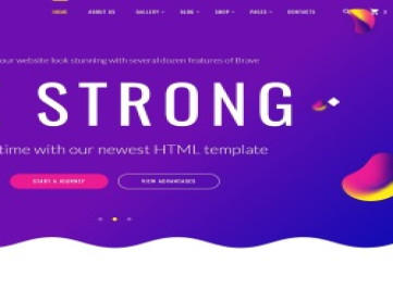 Brave Light - креативный универсальный многоцелевой шаблон веб-  