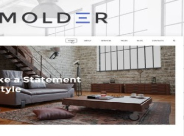 Molder - шаблон сайта дизайна интерьера  