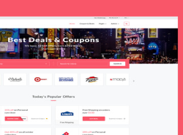 Dealsy - тема предложений и купонов + шаблон  администратора 