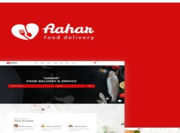 Aahar - Шаблон сайта 4 по доставке еды  