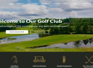 Golfix - многостраничный HTML-шаблон сайта гольф-клуба  