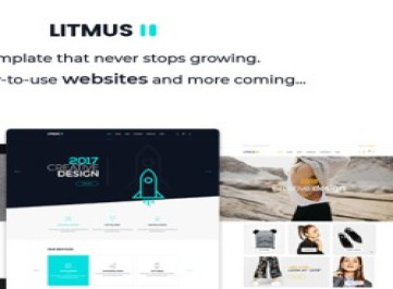 Litmus - креативный многоцелевой шаблон веб-  