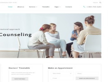 Внутри - Многостраничный  шаблон  Психологической клиники  