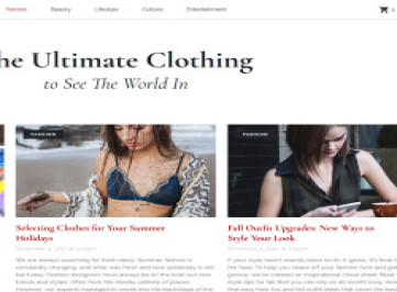 The Ultimate Clothing - Многостраничный  шаблон  модного журнала  