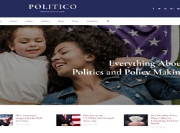Politico - Многостраничный  шаблон  политического журнала  