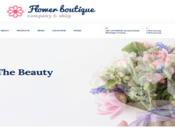  шаблон многостраничного  Flower Boutique  