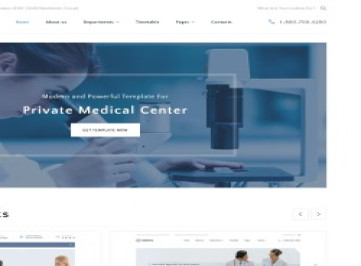 Многостраничный шаблон  "Медицина - частный медицинский центр"  html те