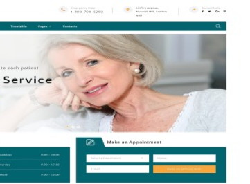 Больница - Многостраничный  шаблон  медицинского обслуживания  