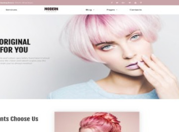 Многостраничный шаблон  Modern - Vivid Hair Salon  