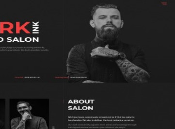 DarkInk - Многостраничный  шаблон  тату-салона  