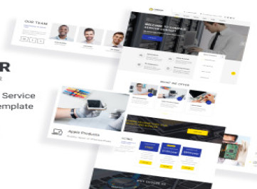 Compair - Многостраничный  шаблон  сервисного центра  