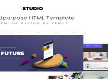 iStudio - Многоцелевой HTML-шаблон  цифрового производства  