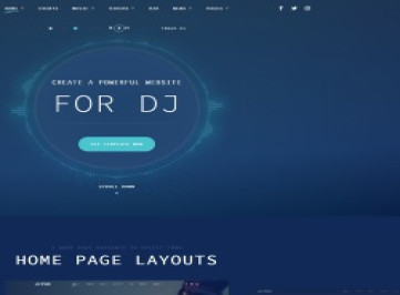 DJ FOX - Многостраничный креативный шаблон HTML для DJ  