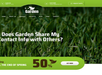 Gardenpro - шаблон сайта по ландшафтному и садоводству  